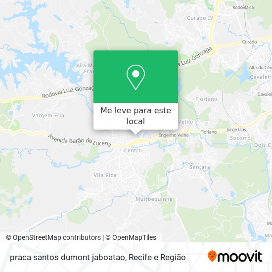 praca santos dumont jaboatao mapa