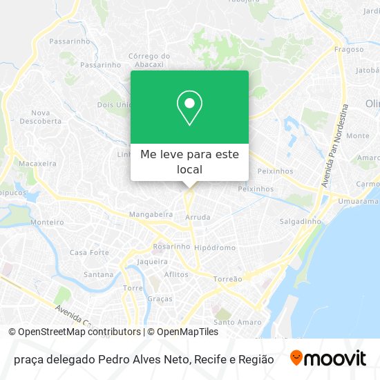 praça delegado Pedro Alves Neto mapa