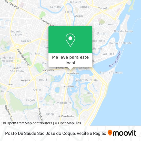 Posto De Saúde São José do Coque mapa