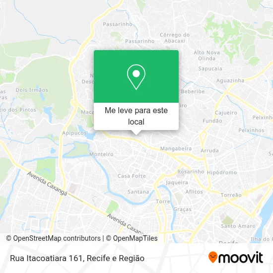 Rua Itacoatiara 161 mapa