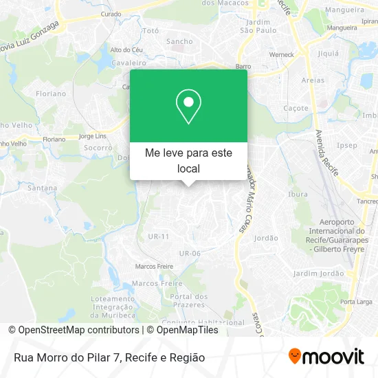 Rua Morro do Pilar 7 mapa