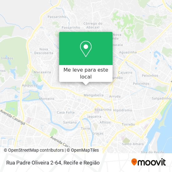 Rua Padre Oliveira 2-64 mapa