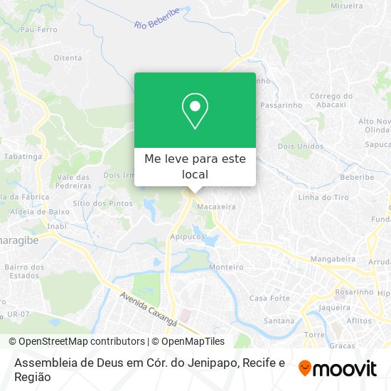 Assembleia de Deus em Cór. do Jenipapo mapa