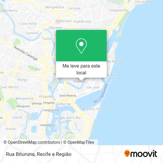 Rua Bituruna mapa