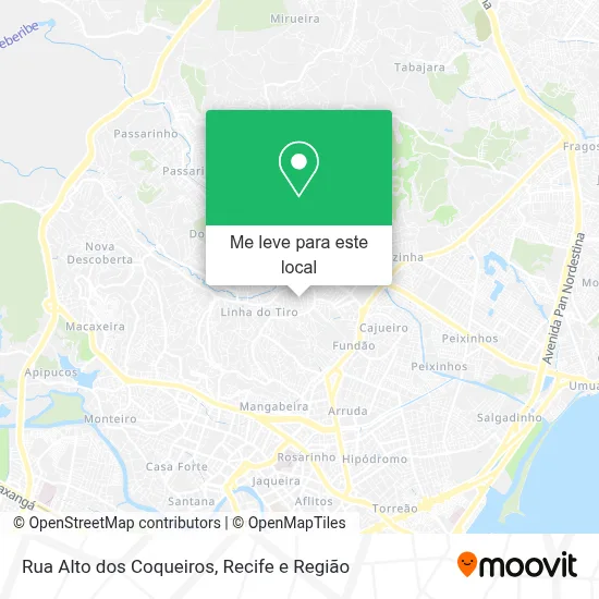 Rua Alto dos Coqueiros mapa