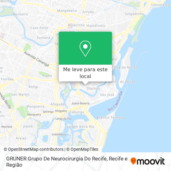GRUNER Grupo De Neurocirurgia Do Recife mapa