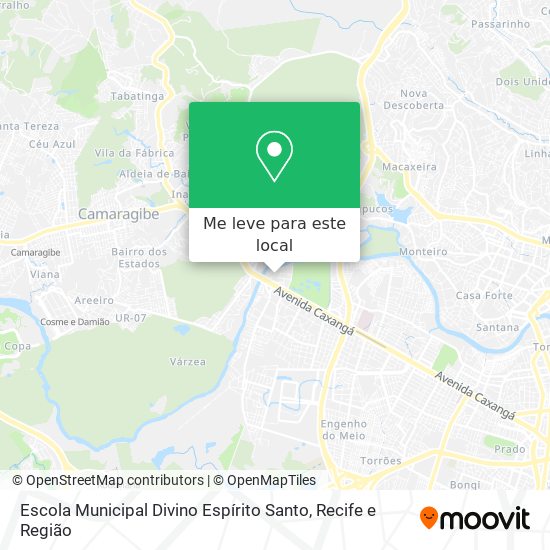 Escola Municipal Divino Espírito Santo mapa