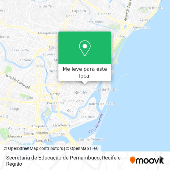 Secretaria de Educação de Pernambuco mapa