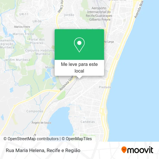 Rua Maria Helena mapa