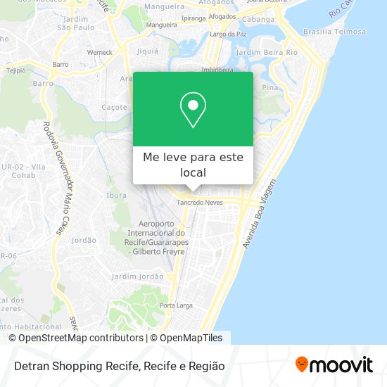 Detran Shopping Recife mapa