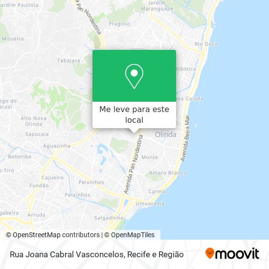 Rua Joana Cabral Vasconcelos mapa