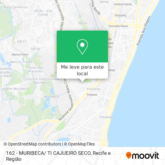 162 - MURIBECA/ TI CAJUEIRO SECO mapa