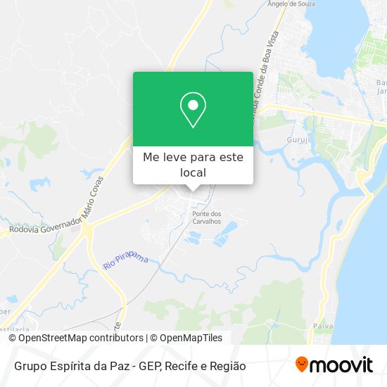Grupo Espírita da Paz - GEP mapa