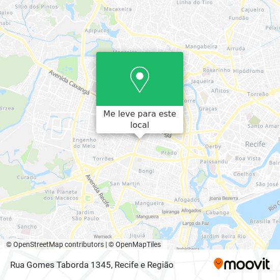 Rua Gomes Taborda 1345 mapa