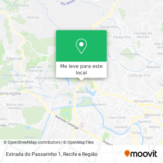 Estrada do Passarinho 1 mapa