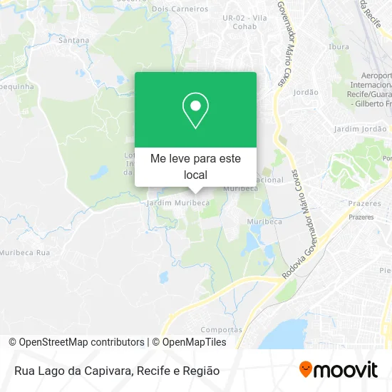 Rua Lago da Capivara mapa