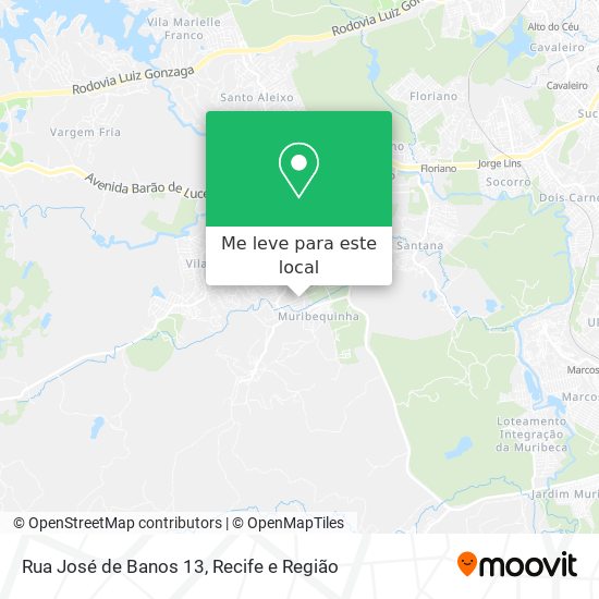 Rua José de Banos 13 mapa