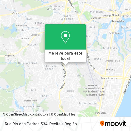 Rua Rio das Pedras 534 mapa