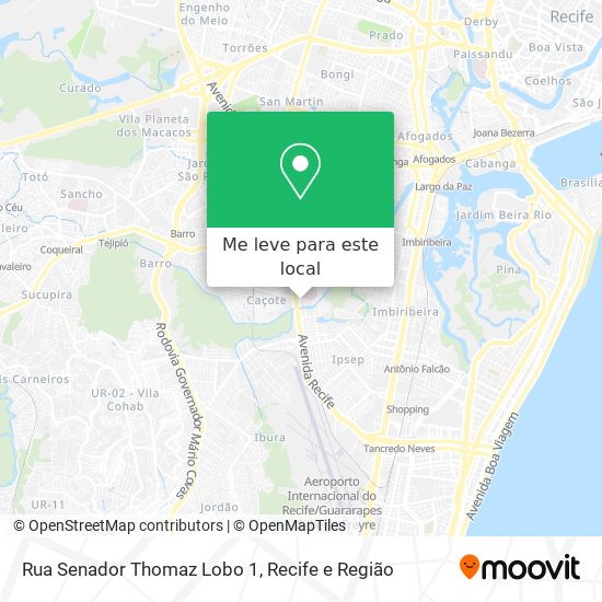 Rua Senador Thomaz Lobo 1 mapa