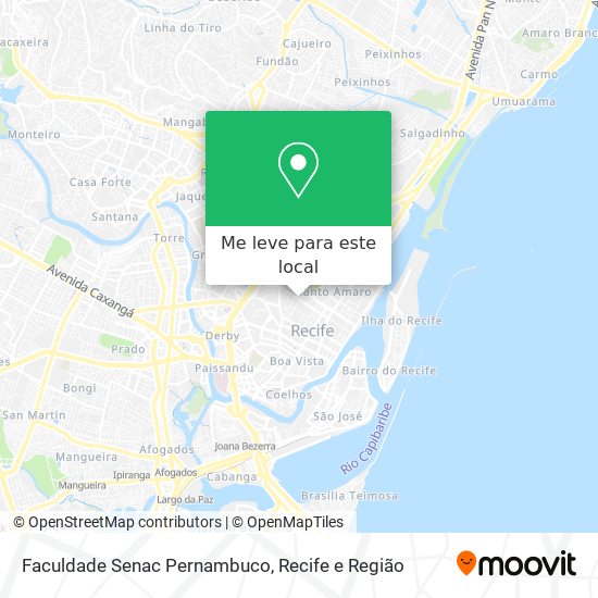 Faculdade Senac Pernambuco mapa