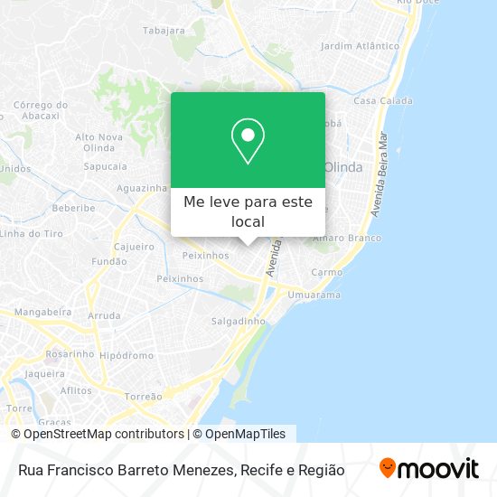 Rua Francisco Barreto Menezes mapa