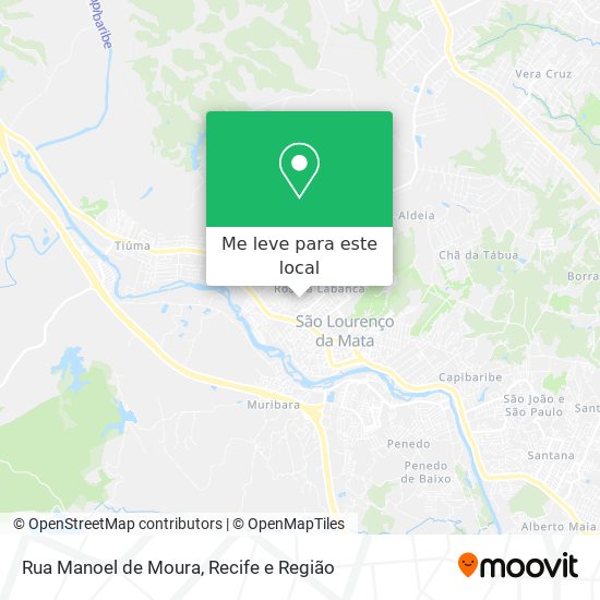 Rua Manoel de Moura mapa