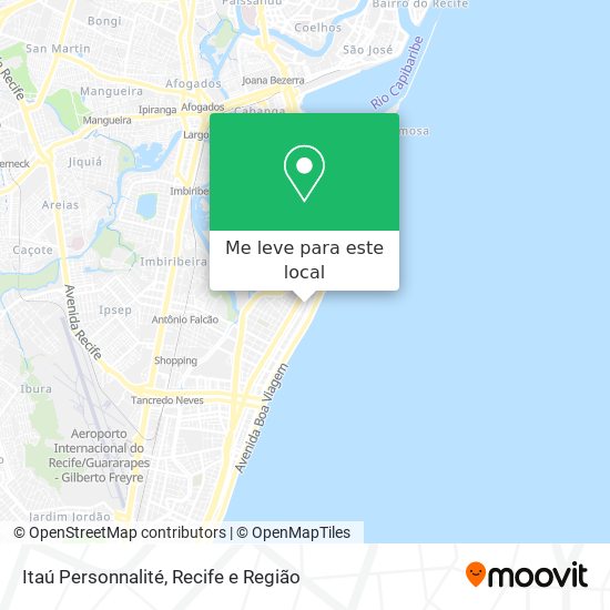 Itaú Personnalité mapa