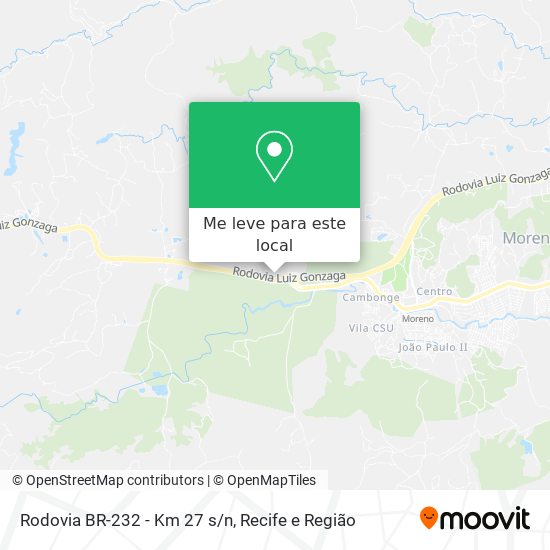 Rodovia BR-232 - Km 27 s/n mapa