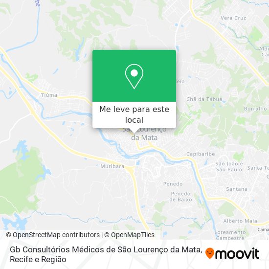 Gb Consultórios Médicos de São Lourenço da Mata mapa