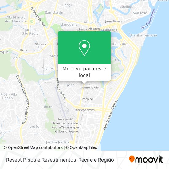 Revest Pisos e Revestimentos mapa
