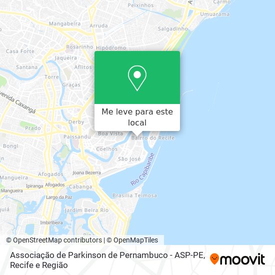 Associação de Parkinson de Pernambuco - ASP-PE mapa