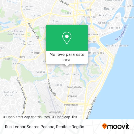 Rua Leonor Soares Pessoa mapa