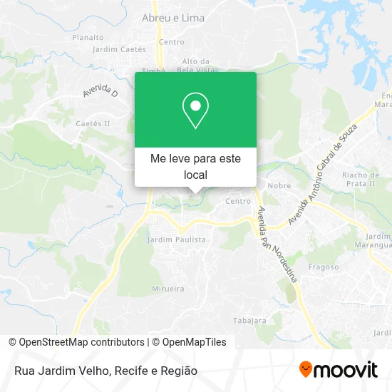 Rua Jardim Velho mapa