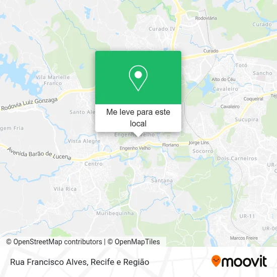 Rua Francisco Alves mapa