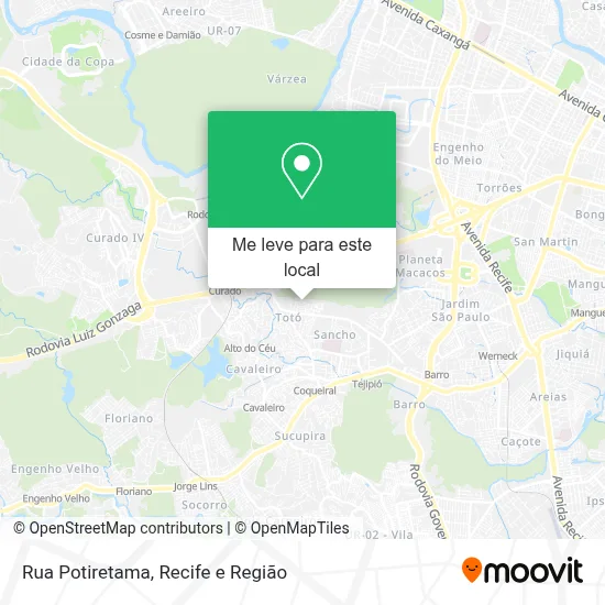 Rua Potiretama mapa