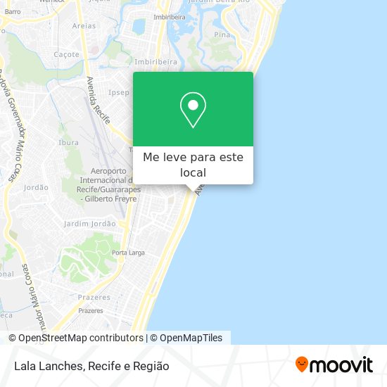 Lala Lanches mapa