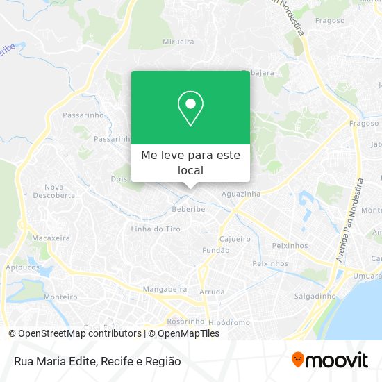 Rua Maria Edite mapa