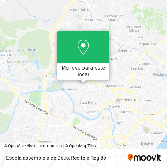 Escola assembleia de Deus mapa