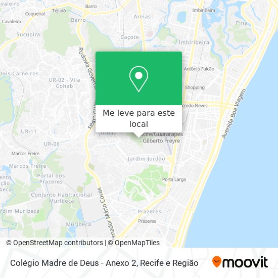 Colégio Madre de Deus - Anexo 2 mapa