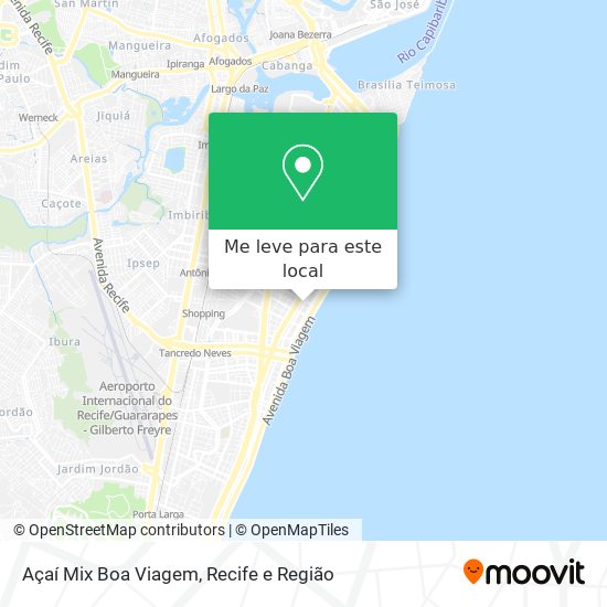 Açaí Mix Boa Viagem mapa