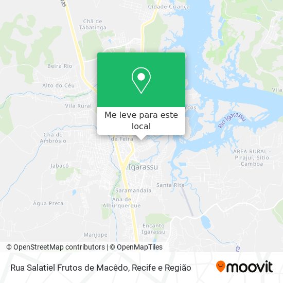 Rua Salatiel Frutos de Macêdo mapa