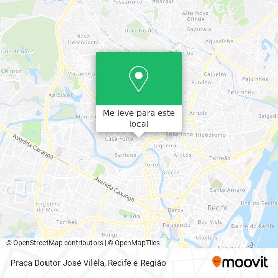 Praça Doutor José Viléla mapa