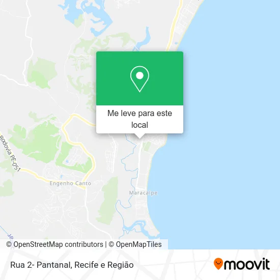 Rua 2- Pantanal mapa