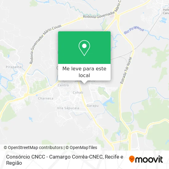 Consórcio CNCC - Camargo Corrêa-CNEC mapa