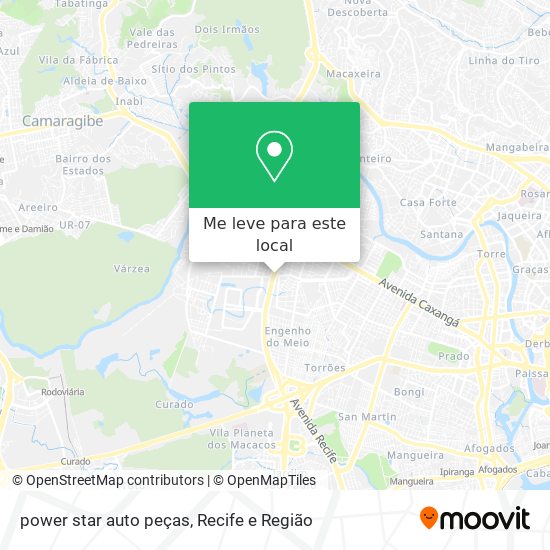 power star auto peças mapa