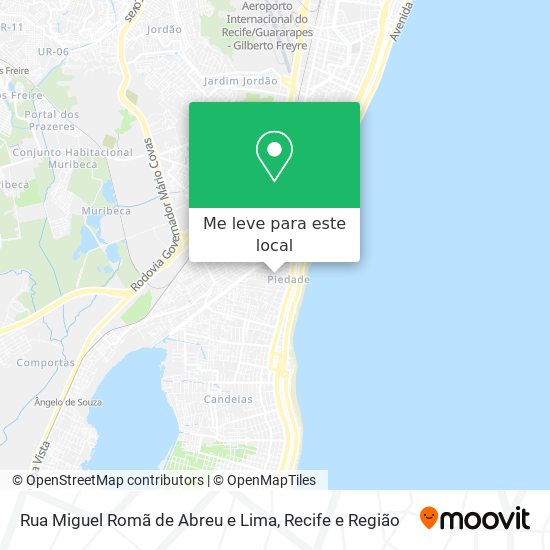Rua Miguel Romã de Abreu e Lima mapa
