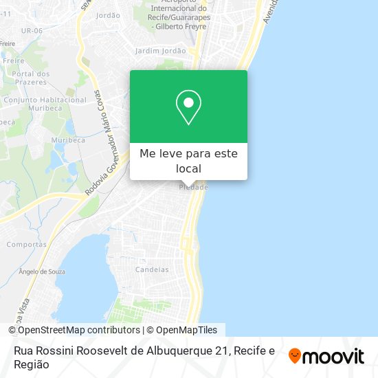 Rua Rossini Roosevelt​ de Albuquerque 21 mapa