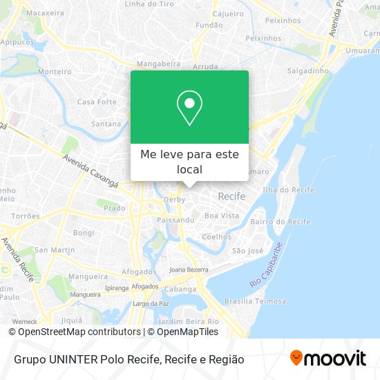 Grupo UNINTER Polo Recife mapa