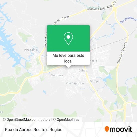 Rua da Aurora mapa