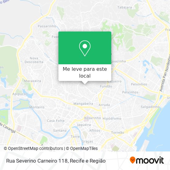 Rua Severino Carneiro 118 mapa